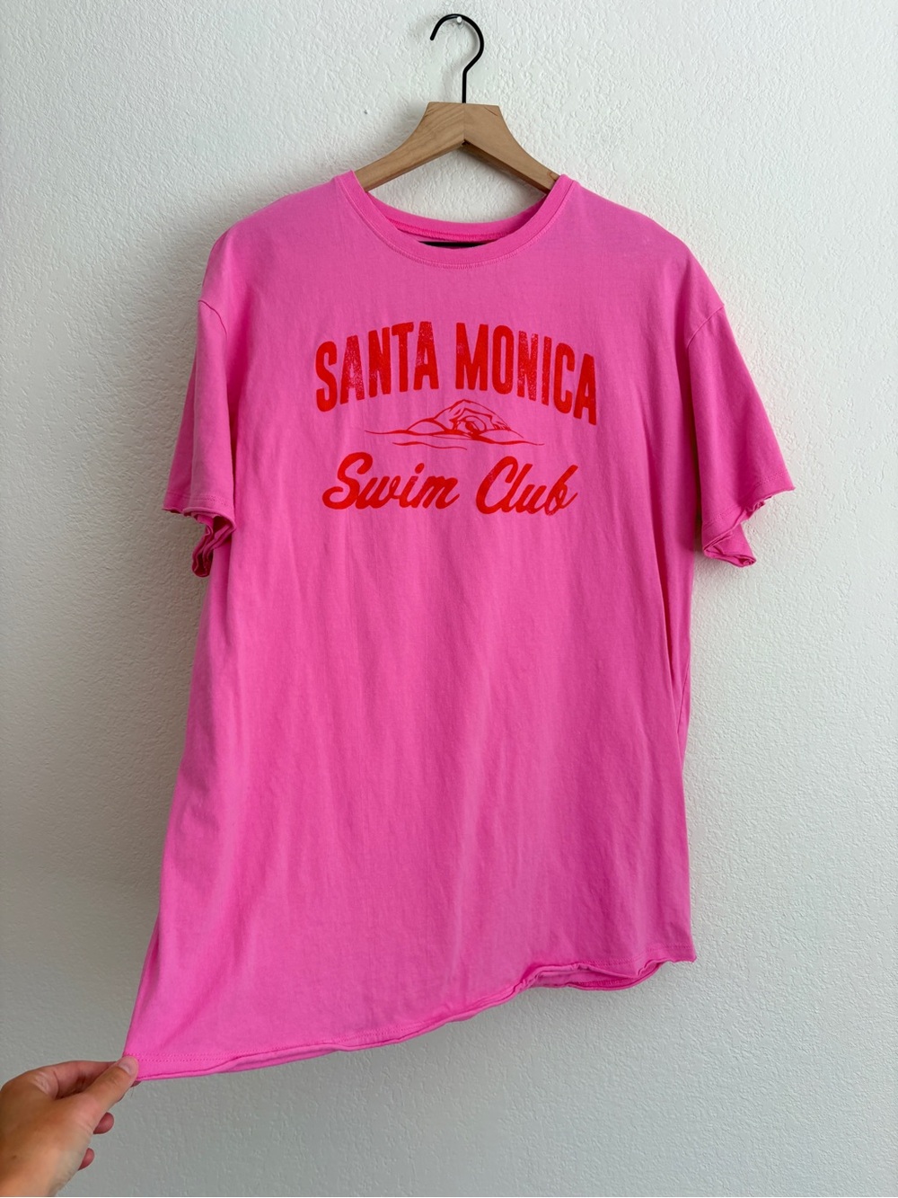 Ascot & Hart Pink Santa Monica Swim Club Graphic Tee Nightshirt — image 2 of 8